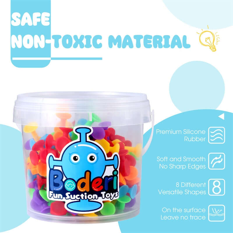 Stick & Play: 114PCS Suction Sensory Bath Toy Set