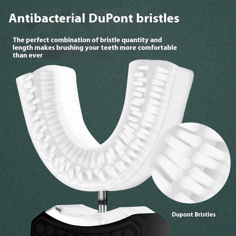 Smart Automatic U-Shaped Toothbrush – 360° Sonic Cleaning & Blue Light Whitening