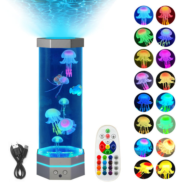 Jellyfish Lava Lamp – 15” Aquarium Lamp for Kids