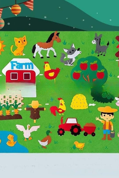 DIY Three-dimensional Felt Story Board