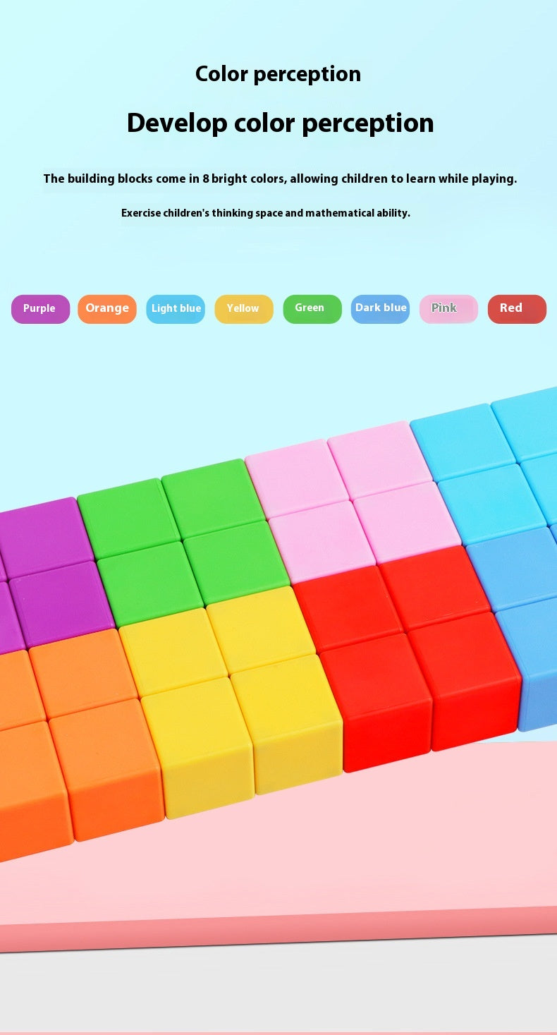 Magnetic Cubes – 32 Piece Rainbow Builder Set