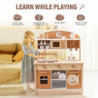New Large Wooden Kitchen Playset With Accessories