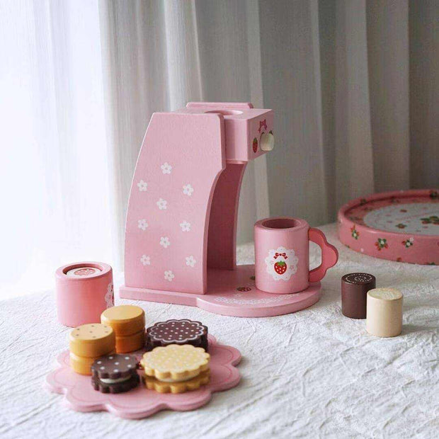 Wooden Pretend Coffee and Ice Cream Stations