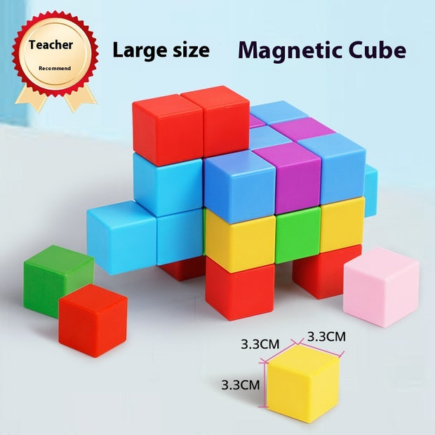 Magnetic Cubes – 32 Piece Rainbow Builder Set