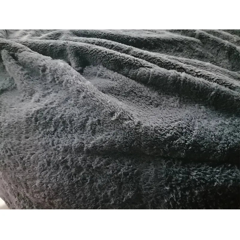 Faux Fur Sofa Cover With Filling