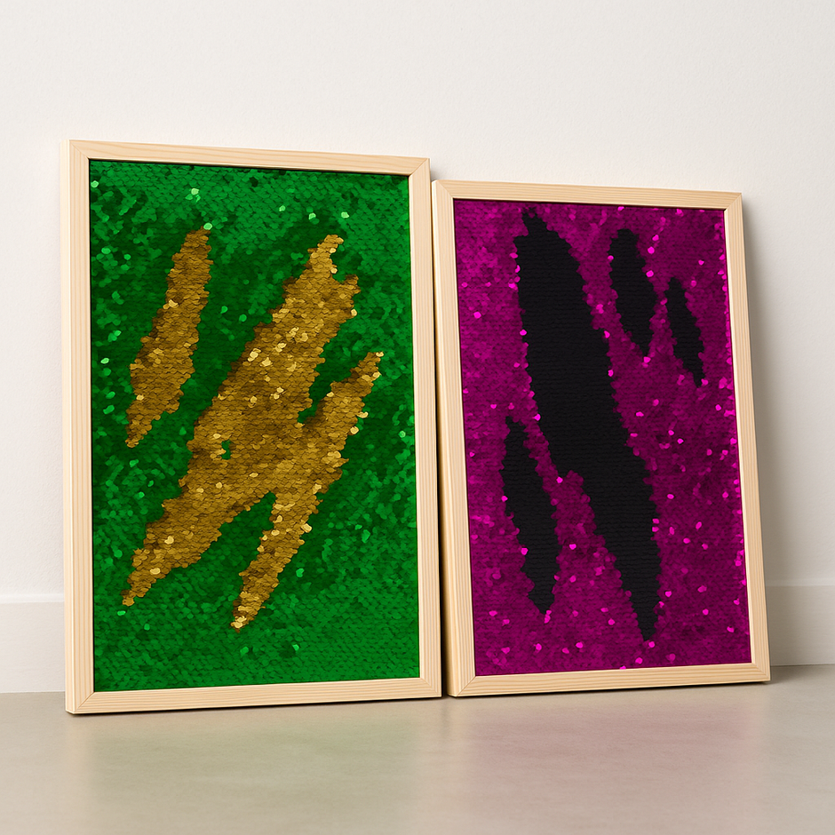Sensory Sequin Texture Board – Colour-Changing Tactile Play