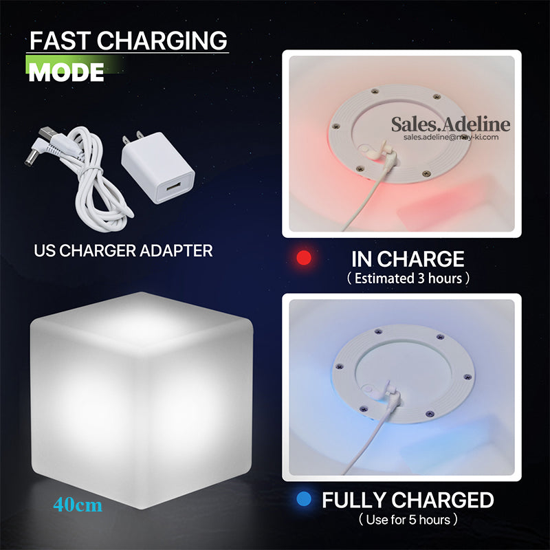 LED Sensory Mood Light Set – Cube, Ball, Egg & Pebble