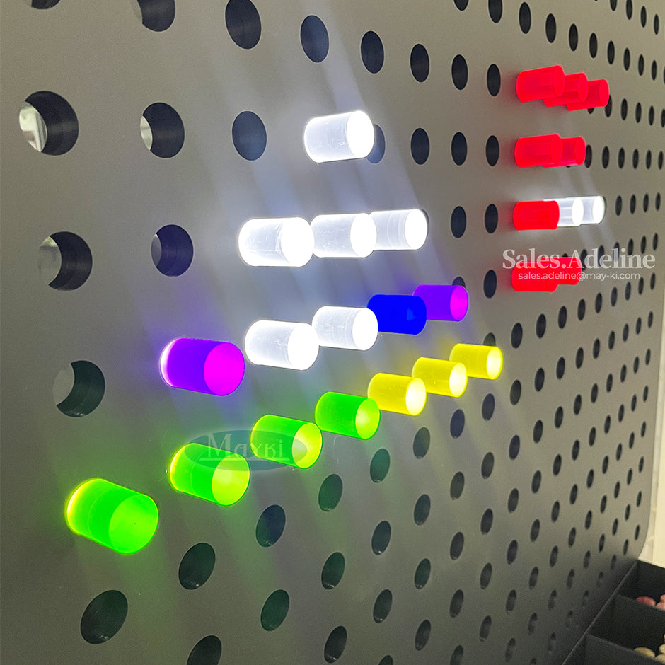 Wheel-Running LED Peg Wall Panel
