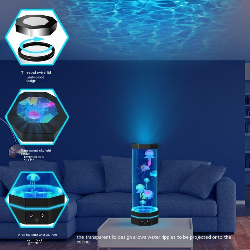 15″ Jellyfish Lava Lamp | Sensory Night Light for Kids & Calm Sensory Rooms