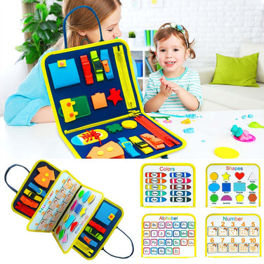 Busy Board Activity Book – Felt Sensory Learning Board for Toddlers