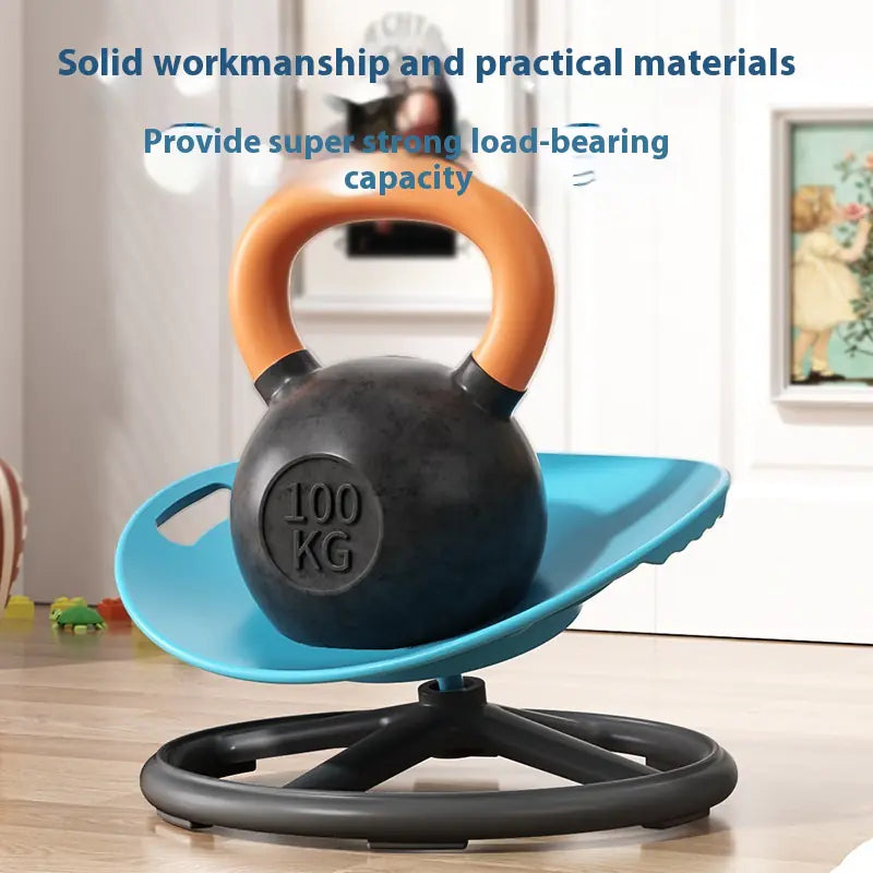 SpinBuddy sensory swivel chair for kids providing vestibular input and balance support.
