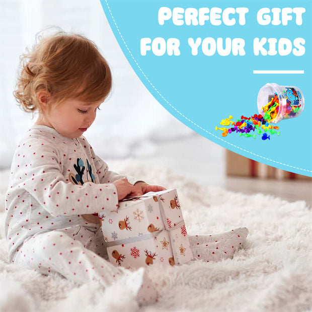 Stick & Play: 114PCS Suction Sensory Bath Toy Set