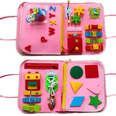 Busy Board Activity Book – Felt Sensory Learning Board for Toddlers