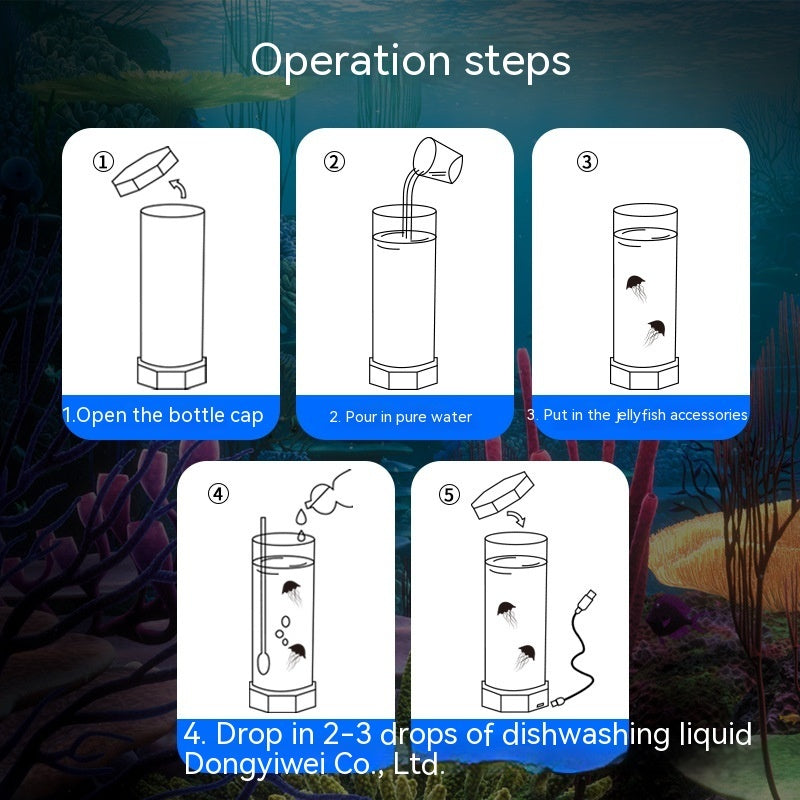 15″ Jellyfish Lava Lamp | Sensory Night Light for Kids & Calm Sensory Rooms